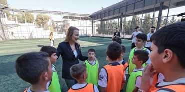 Başkan Mutlu Kış Spor Okulları’nda çocuklarla buluştu